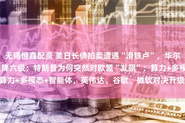 无锡恒鑫配资 美日长债拍卖遭遇“滑铁卢”，华尔街预警美主权评级还将连降六级；特朗普为何突然对欧盟“发飙”；算力+多模态+智能体，英伟达、谷歌、微软对决升级 | 一周国际财经