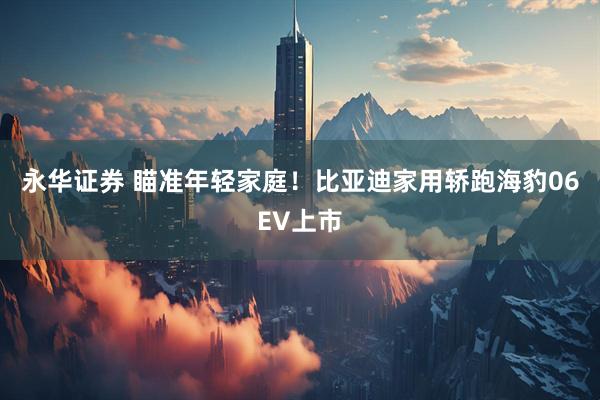 永华证券 瞄准年轻家庭！比亚迪家用轿跑海豹06EV上市